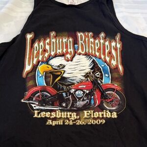 Gildan Black Leesburg Bikefest Tank Top